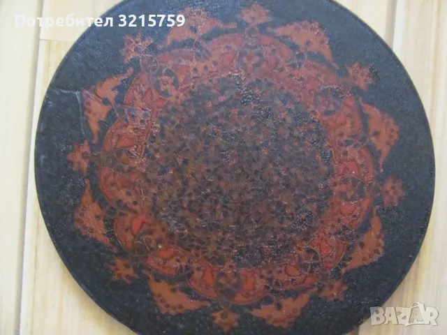 19 век дървена чиния -декорация, снимка 4 - Антикварни и старинни предмети - 50324168