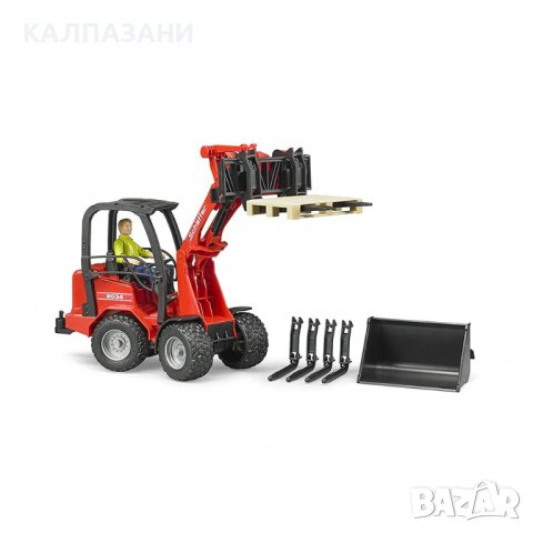 BRUDER Колесен товарач с фигурка SCHAFFER 2034 02191, снимка 4 - Коли, камиони, мотори, писти - 39706904