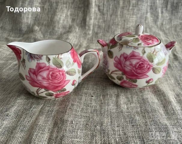 Порцеланов комплект Fine Bone China-Tea Rose