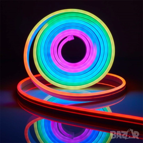Неонови LED лентови светлини , снимка 13 - Лед осветление - 51992579
