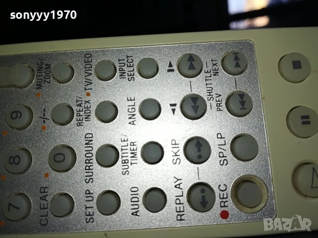 SONY DVD/VIDEO COMBO REMOTE CONTROL-SWISS 0702231636, снимка 10 - Дистанционни - 39591879