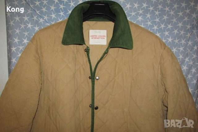 мъжко яке Paul Shark wool пуловер фланела Benetton F1 Quilted Jacket United of Colors Пол Шарк , снимка 3 - Якета - 53086421