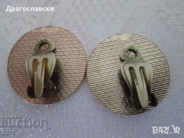 зелен гердан от ръчно стъкло, броеница стара, гердан, перли, обеца, обици, стойка, снимка 13 - Други - 47839005