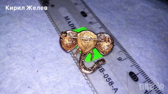 КРАСИВА ПОЗЛАТЕНА КРИСТАЛНА ФИГУРАЛНА АРТ БРОШКА - СЛОНЧЕ За ЩАСТИЕ КЪСМЕТ 34562, снимка 8 - Други - 39064261