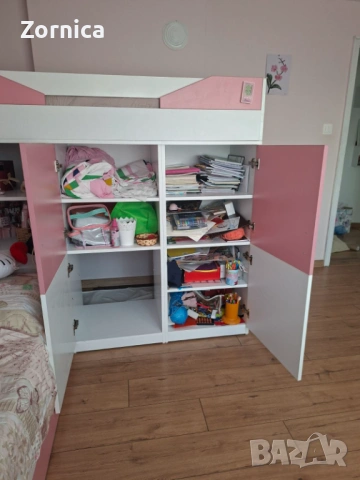 Поръчково обзавеждане за момичешка детска стая, с тайно скривалище, снимка 13 - Спални и легла - 53140371