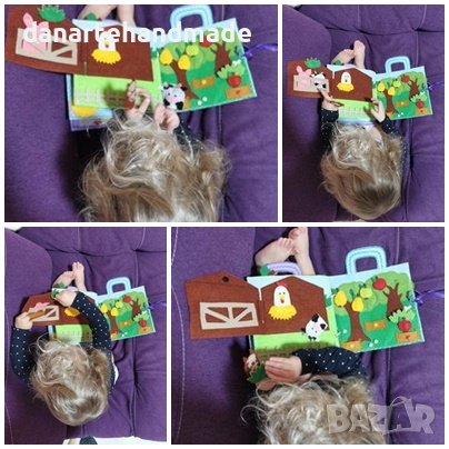 Тиха книжка по метода Монтесори/Развиваща книжка за най-малките, снимка 12 - Образователни игри - 39386167