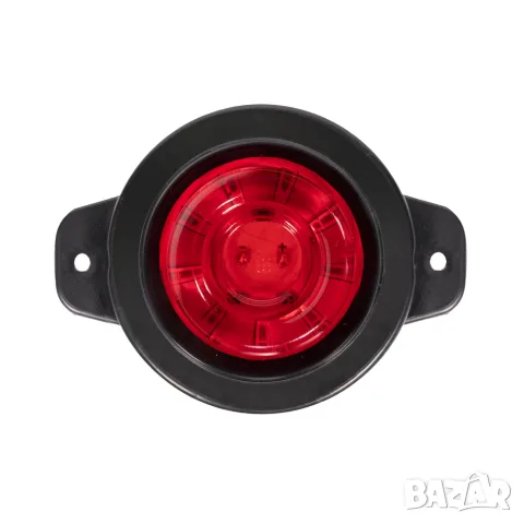 Кръгъл LED габарит 9 LED 12-24V с червена светлина