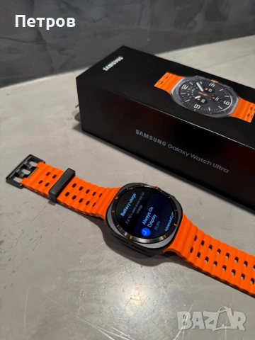 КАТО ЧИСТО НОВ Samsung Galaxy Watch Ultra LTE, снимка 10 - Смарт гривни - 53835400