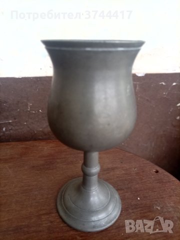 Рядка Антикварна старинна находка,оловна Английска чаша бокал,потир.