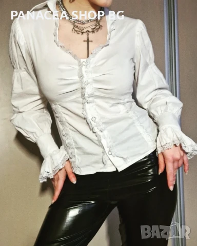 Риза бяла дамска