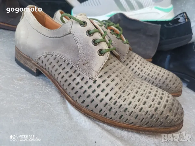мъжки обувки LORENZI original,N- 42, made in ITALY by VERO CUOIO, 3×100% естествена кожа , снимка 2 - Ежедневни обувки - 47622131
