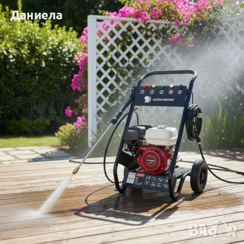 Бензинова водоструйка Nürnberg 7.0 HP – 3000 PSI мощ за безкомпромисно почистване, снимка 5 - Други стоки за дома - 51932737