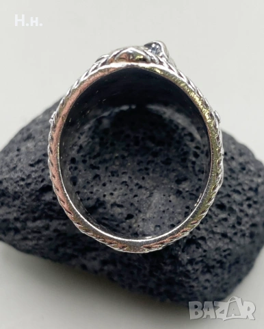 Сребърен пръстен ръчна изработка 925, снимка 11 - Пръстени - 53800973