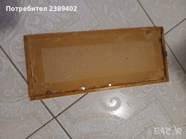 Ретро картина с врабчета , снимка 2 - Антикварни и старинни предмети - 47479253