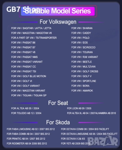 Мултимедия за VW / Seat / Skoda / 2Din 7-инчa *Android|Carplay | Bluetooth |GPS навигация | Bluetoot, снимка 5 - Аксесоари и консумативи - 52741352