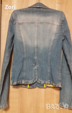 Дънково сако с накъсан ефект , снимка 4 - Сака - 41226996