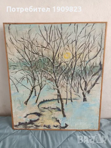 Стара маслена картина , снимка 1