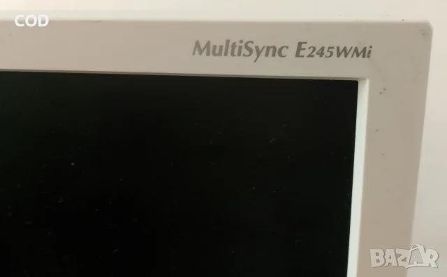 NEC Multisync E245WMi - 24"/ 1920x1080/ 60Hz - перфектен, снимка 3 - Монитори - 56139179