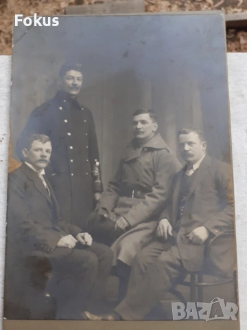 Стара снимка Австрия - дебел картон - мъже, снимка 2 - Антикварни и старинни предмети - 53306948