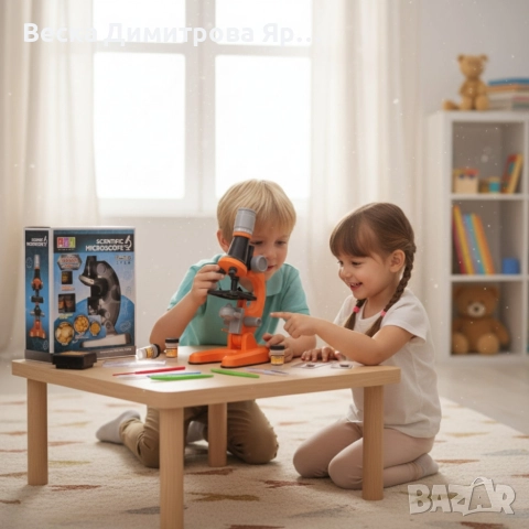 Детски научен микроскоп Scientific Microscope 1200x, снимка 5 - Образователни игри - 52720313