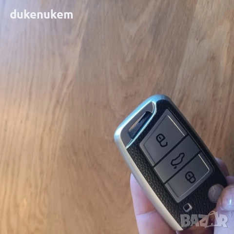 Калъф за автомобилен ключ зА VW Golf 7, Mk7, Polo, Touareg, Skoda Octavia 3, Seat Leon, 3 бутона, снимка 8 - Аксесоари и консумативи - 51819977