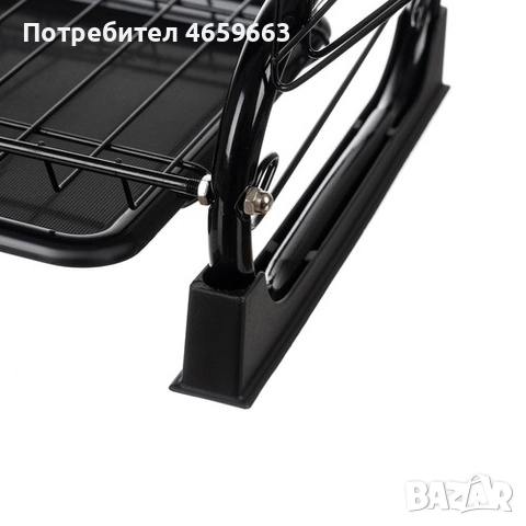 Двуетажна сушилня за съдове Ruhhy, неръждаема стомана, поставка за чаша и тава за отцеждане, снимка 5 - Други стоки за дома - 52547157
