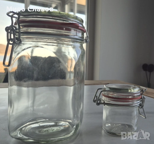 буркани с гумен уплътнител и клипс