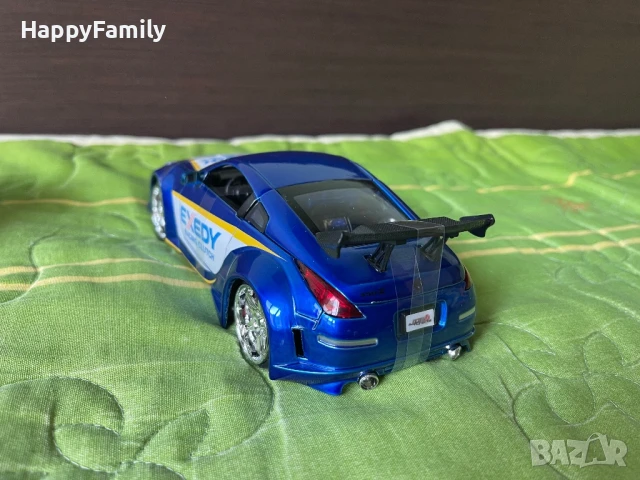 Мащабен модел Nissan 350z 1:24 Jada Toys Бързи и Яростни, снимка 3 - Колекции - 51147022