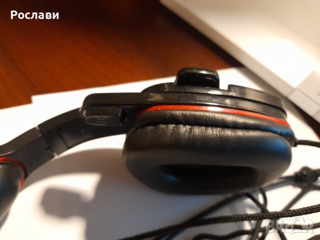 107. Геймърски слушалки Esperanza EGH310R RAVEN - черни, снимка 5 - Слушалки и портативни колонки - 42252278