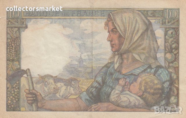 10 франка 1949, Франция, снимка 2 - Нумизматика и бонистика - 39031872