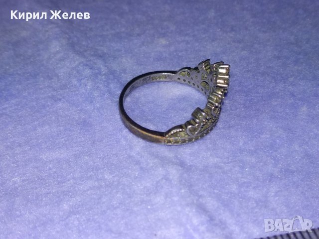 ИЗЯЩЕН ДИАМАНТЕН СРЕБЪРЕН ФЕШЪН АРТ ПРЪСТЕН СРЕБРО 925 с ИСКРЯЩИ ЮВЕЛИРНО ФАСЕТИРАНИ КАМЪНИ 40507, снимка 14 - Пръстени - 42614195