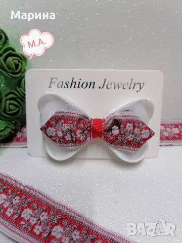 Папионки с шевица . Вариант 3, снимка 2 - Шноли, диадеми, ленти - 41985655