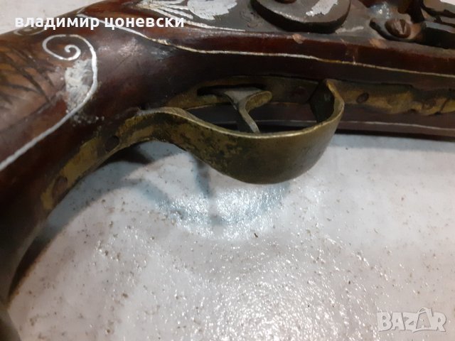 Стар кремъчен пистолет,пищов,оръжие, снимка 7 - Колекции - 42703646