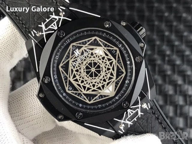 Мъжки часовник Hublot Big Bang Sang Bleu Black с автоматичен механизъм, снимка 2 - Мъжки - 39334368