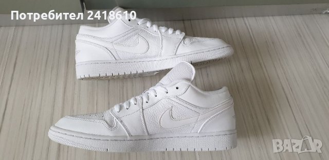 Nike Air Jordan 1 Retro Tripple White Mens Size 46/30 UK11 US 12 ОРИГИНАЛ!, снимка 7 - Кецове - 39872514
