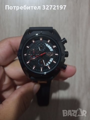 LIGE-Луксозен кварцов часовник,хронограф,дата,силиконова каишка,високо качество, снимка 12 - Мъжки - 41424376