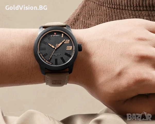Мъжки часовник – NAVIFORCE 9202 + ПОДАРЪК, снимка 3 - Мъжки - 53206557