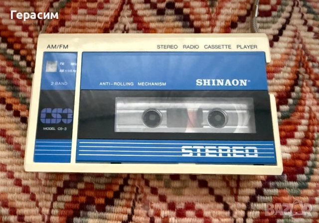 Уокмен walkman casette player Shinaon cs-3 
