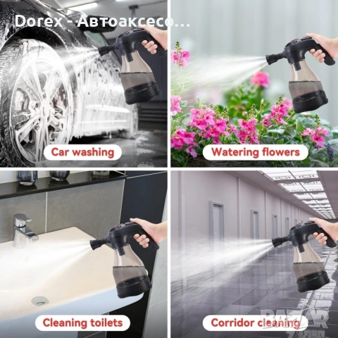 Електрическа автоматична пянообразуваща пръскачка / Пулверизатор 2L – USB Type-C, снимка 10 - Аксесоари и консумативи - 53605559