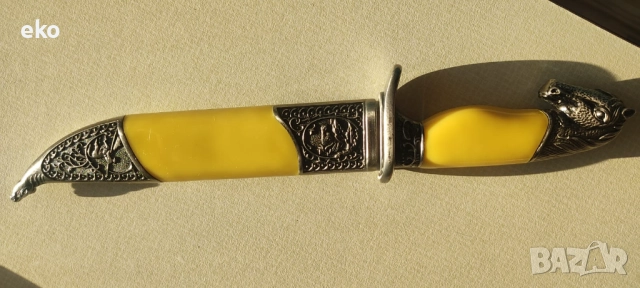 нож с кания, снимка 3 - Ножове - 52675961