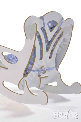 Детски люлеещ се стол с възглавнички – син или розов / Детско кресло, снимка 8 - Мебели за детската стая - 52488918