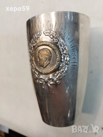 Сребърна немска чаша(предизборна кампания на фюрера), снимка 3 - Антикварни и старинни предмети - 52524475