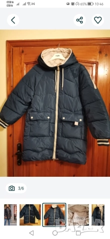 Тъмно синьо дамско яке. По етикет XXL, но отговаря на 42Л размер., снимка 4 - Якета - 52340070