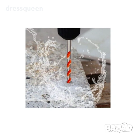 4663 Комплект Свредла за Пробиване на Твърди Материали (3-12мм) - 7 бр. за Керамика и Метал, снимка 3 - Винтоверти - 53823082