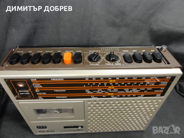 ITT SHAUB-LORENZ RC630 СТАР РЕТРО ТРАНЗИСТОР РАДИО КАСЕТОФОН, снимка 5 - Радиокасетофони, транзистори - 51008749