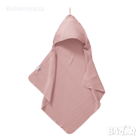 Cottonbaby хавлия от муселин 75х75 см – розова, снимка 1