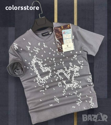 Мъжка тениска Louis Vuitton-сива кодVL51H