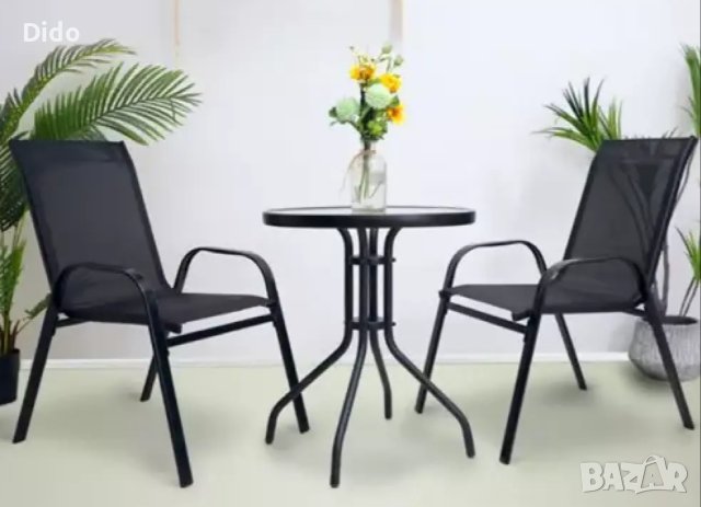 Комплект маса и столове за тераса или градина  Код на продукт: TS6386, снимка 2 - Столове - 41738494