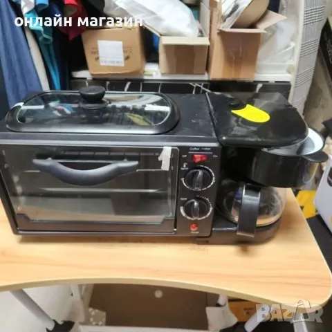 Многофункционална Печка, тостер фурна и кафемашина – 3в1