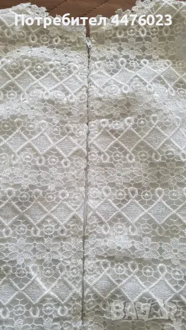 Бяла рокля от брюкселска дантела, снимка 7 - Детски рокли и поли - 50374880